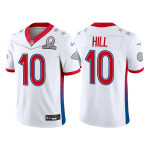 Men's Kansas City Chiefs #10 Tyreek Hill 2022 White Pro Bowl Stitched Jersey Nfl
