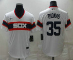 Men's Chicago White Sox #35 Frank Thomas White Pullover Stitched MLB Cool Base Nike Jersey Mlb