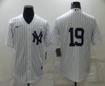 Men's New York Yankees #19 Masahiro Tanaka White Cool Base Stitched Baseball Jersey Mlb