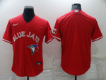 Men's Toronto Blue Jays Blank Red Stitched MLB Cool Base Nike Jersey Mlb