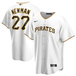 Men's Pittsburgh Pirates #27 Kevin Newman White Cool Base Stitched Jersey Mlb