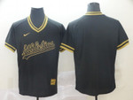 Men Oakland Athletics Blank Black Gold Game Nike 2022 MLB Jersey Mlb
