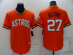 Men's Houston Astros #27 Jose Altuve Orange Cooperstown Collection Cool Base Stitched Nike Jersey Mlb