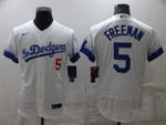 Men's Los Angeles Dodgers #5 Freddie Freeman White 2022 City Connect Flex Base Stitched Jersey Mlb