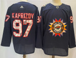 Men's Minnesota Wild #97 Kirill Kaprizov 2022 Navy Native American Heritage Day Stitched Jersey Nhl