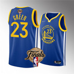 Men's Golden State Warriors #23 Draymond Green 2022 Blue NBA Finals Stitched Jersey Nba