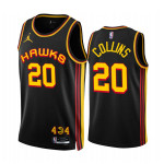 Men's Atlanta Hawks #20 John Collins 2022-23 Black Statement Edition Stitched Jersey Nba