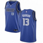 Mens Nike Dallas Mavericks 13 Jalen Brunson Swingman Royal Blue Road NBA Jersey Icon Edition Nba