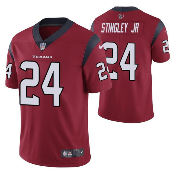 Men's Houston Texans #24 Derek Stingley Jr. Red Vapor Untouchable Limited Stitched Jersey Nfl