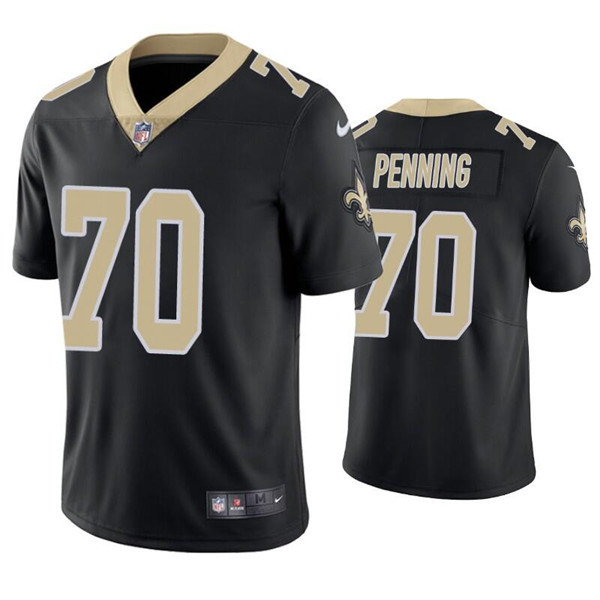Men's New Orleans Saints #70 Trevor Penning Black Vapor Limited Stitched Jersey Nfl