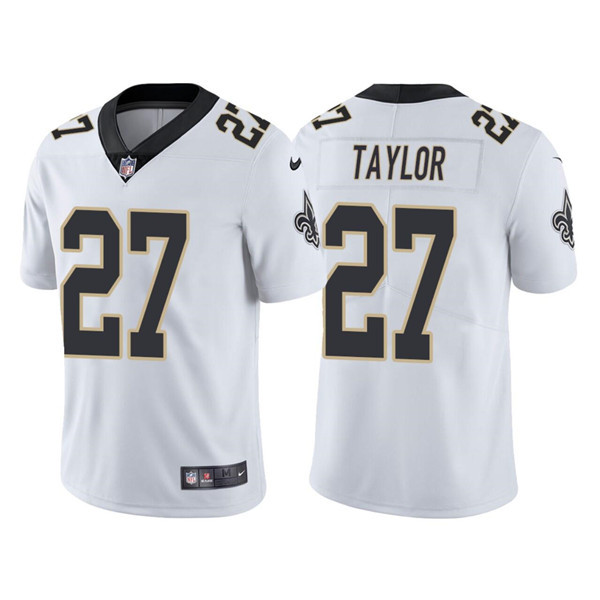 Men's New Orleans Saints #27 Alontae Taylor White Vapor Limited Stitched Jersey Nfl