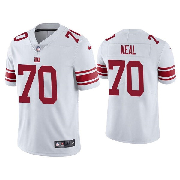 Men's New York Giants #70 Evan Neal White Vapor Untouchable Limited Stitched Jersey Nfl