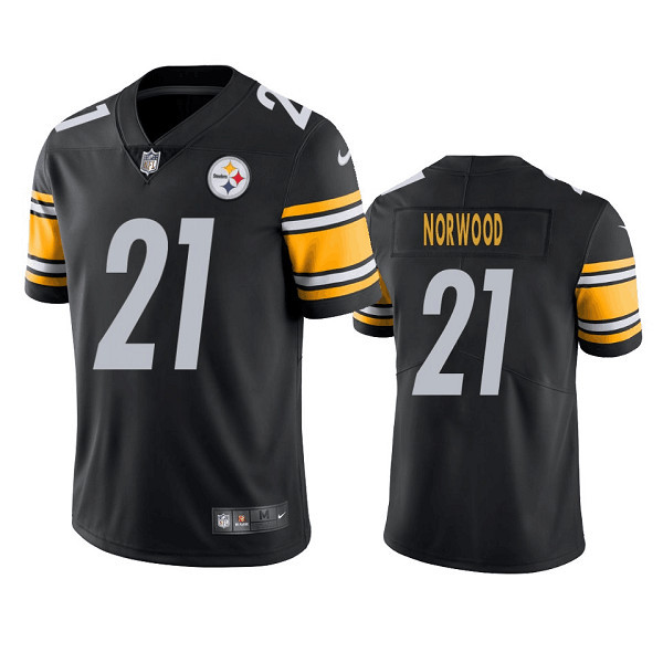 Men's Pittsburgh Steelers #21 Tre Norwood Black Vapor Untouchable Limited Stitched Jersey Nfl