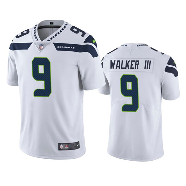 Men's Seattle Seahawks #9 Kenneth Walker III White Vapor Untouchable Limited Stitched Jersey Nfl
