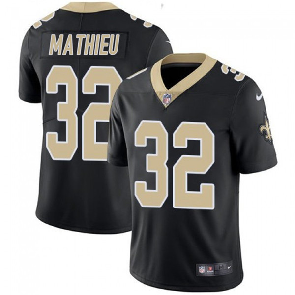 Men's New Orleans Saints #32 Tyrann Mathieu Black Vapor Limited Stitched Jersey Nfl