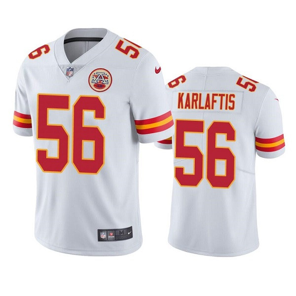 Men's Kansas City Chiefs #56 George Karlaftis White Vapor Untouchable Limited Stitched Football Jersey Nfl