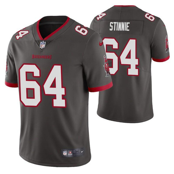 Men's Tampa Bay Buccaneers #64 Aaron Stinnie Gray Vapor Untouchable Limited Stitched Jersey Nfl