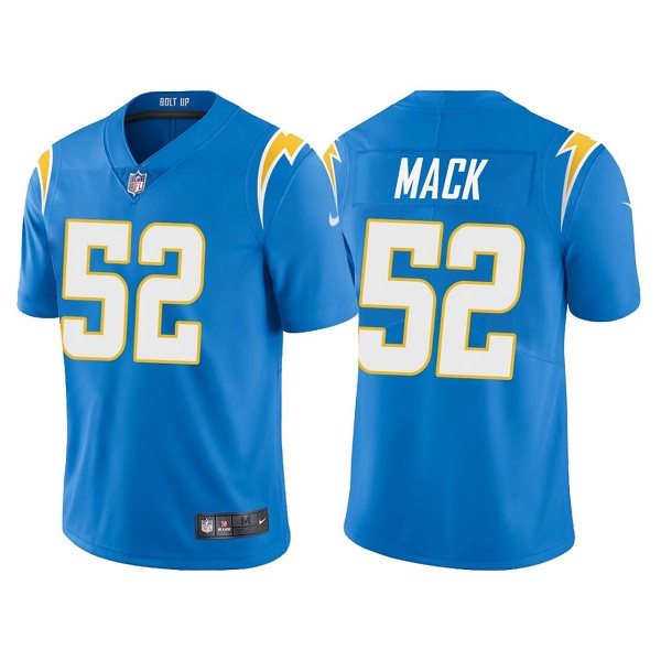 Men's Los Angeles Chargers #52 Khalil Mack Blue Vapor Untouchable Limited Stitched Jersey Nfl