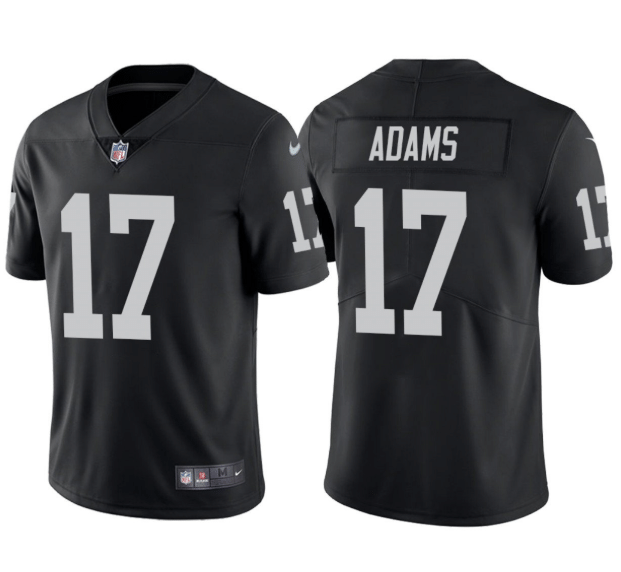 Men's Las Vegas Raiders #17 Davante Adams Black Vapor Limited Stitched Jersey Nfl
