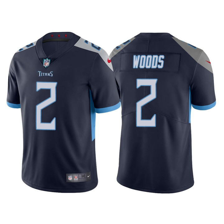 Men's Tennessee Titans #2 Robert Woods Navy Vapor Untouchable Stitched Jersey Nfl