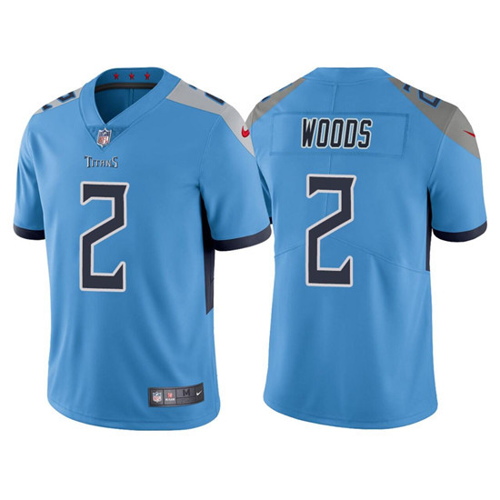 Men's Tennessee Titans #2 Robert Woods Blue Vapor Untouchable Stitched Jersey Nfl