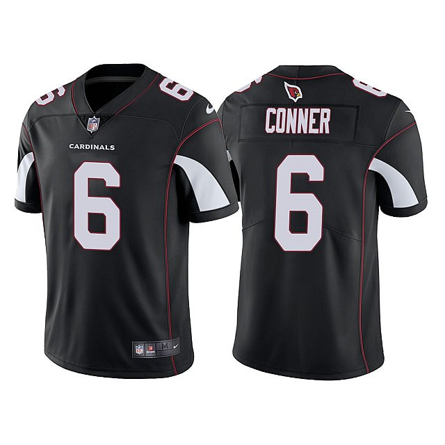 Men's Arizona Cardinals #6 James Conner Vapor Limited Black Jersey Nfl