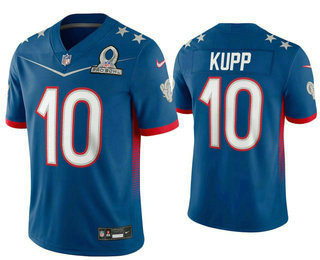 Men's Los Angeles Rams #10 Cooper Kupp Blue 2022 Pro Bowl Vapor Untouchable Stitched Limited Jersey Nfl
