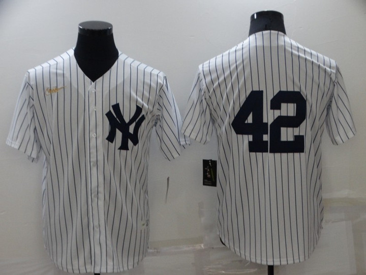 Men's New York Yankees #42 Mariano Rivera No Name White Throwback Stitched MLB Cool Base Nike Jersey Mlb