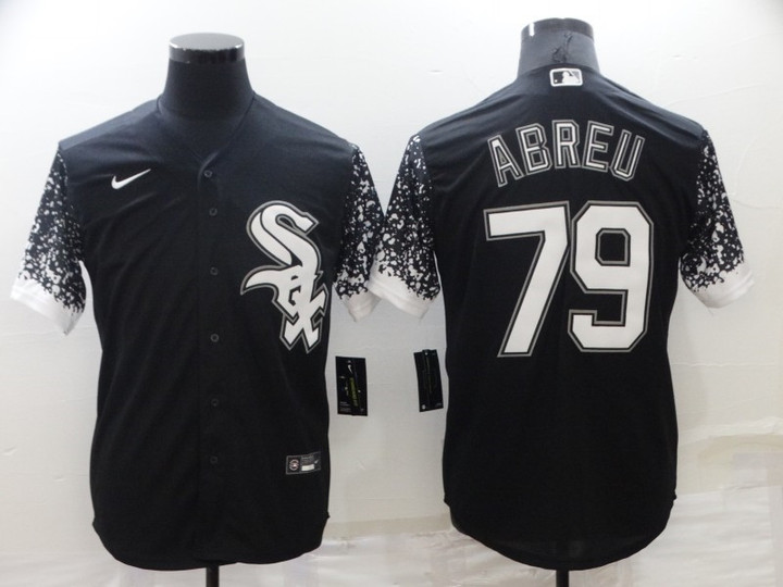 Men's Chicago White Sox #79 Jose Abreu Black Nike Drift Fashion Cool Base Jersey Mlb