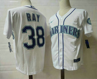 Men's Seattle Mariners #38 Robbie Ray White Stitched MLB Flex Base Nike Jersey Mlb