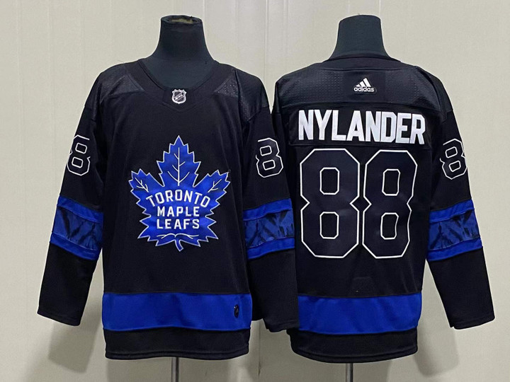 Men's Toronto Maple Leafs #88 William Nylander Black X Drew House Inside Out Stitched Jersey Nhl