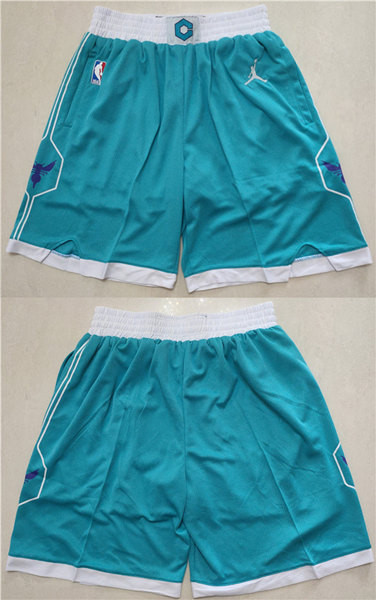 Men's Charlotte Hornets Aqua Mitchell & Ness Shorts (Run Small) Nba