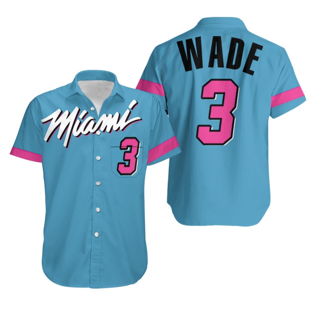 HOT Dwyane Wade 3 Miami Heat 2020 Hawaiian Shirt1
