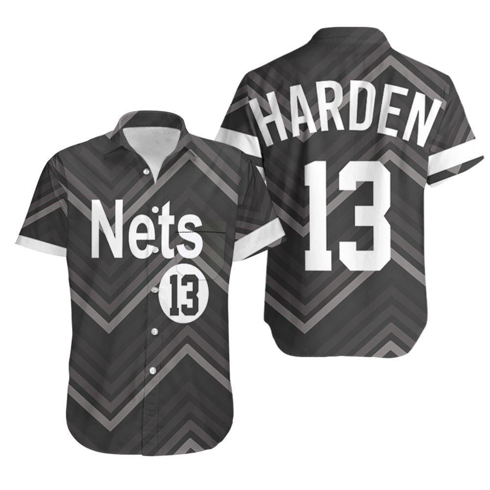 HOT James Harden 13 Nets 202021 Hawaiian Shirt2