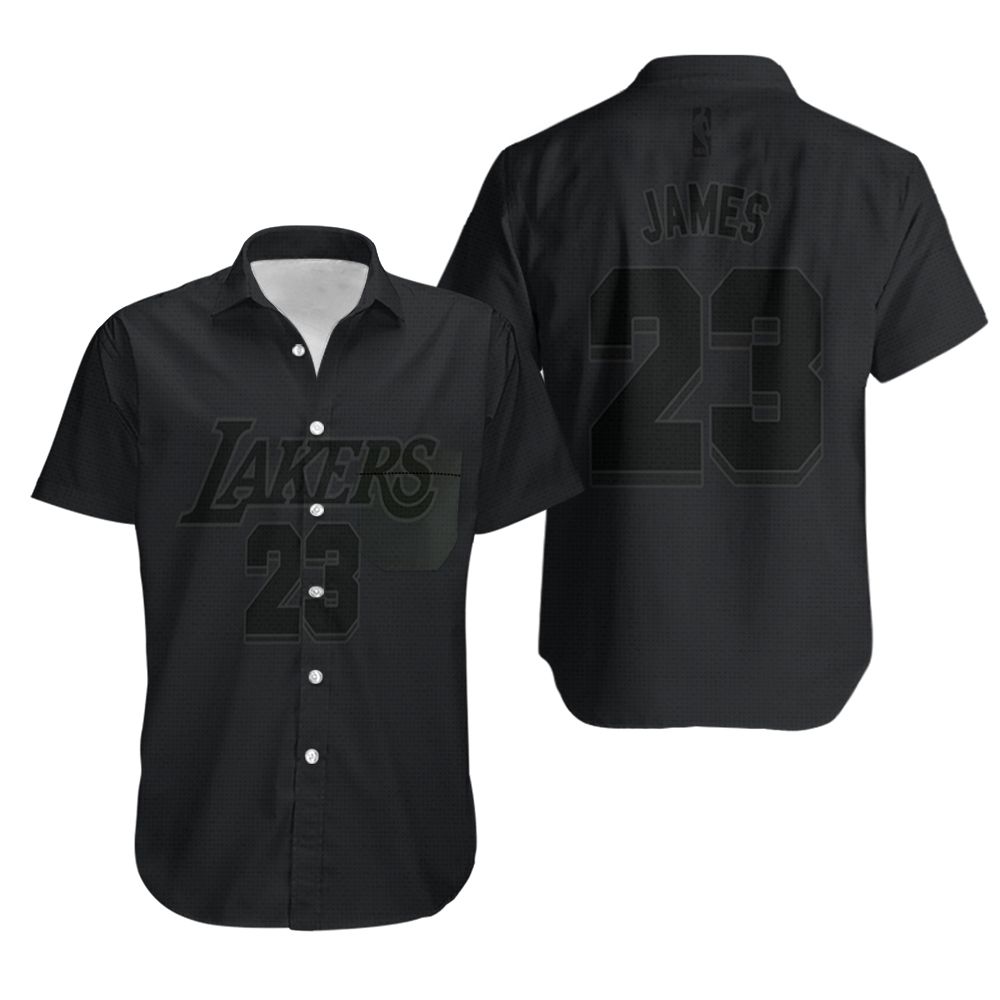 HOT Lebron James Los Angeles Lakers MVP Black 2019 Hawaiian Shirt2