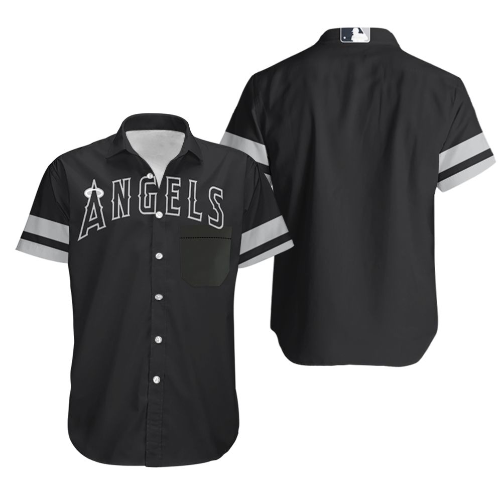 HOT Los Angeles Angels Black 2019 Hawaiian Shirt2
