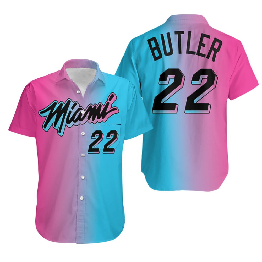 HOT Miami Heat Jimmy Butler 22 NBA 2020 Hawaiian Shirt2