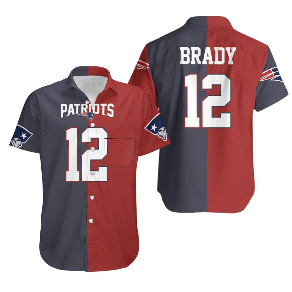 HOT New England Patriots Tom Brady 12 Hawaiian Shirt1