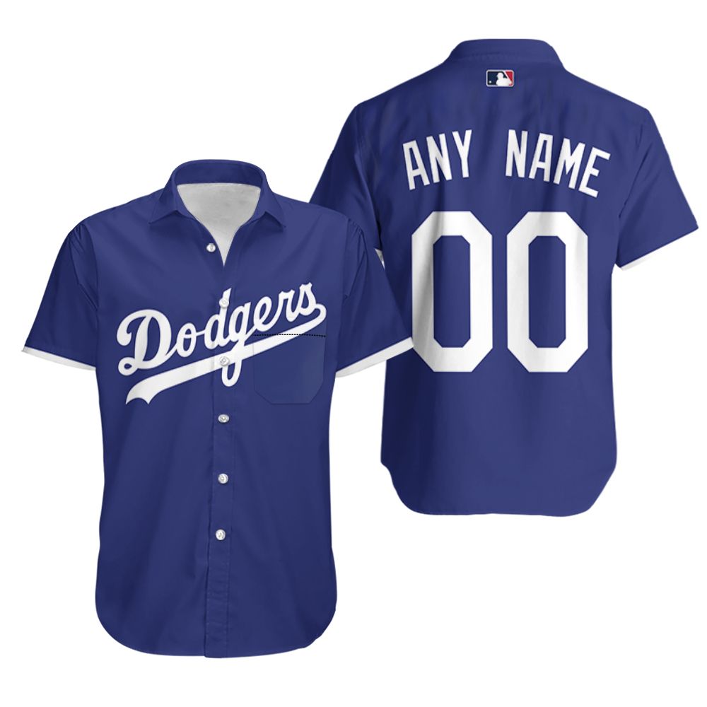 BEST MLB Personalized Los Angeles Dodgers 2020 Alternative Blue 3D Aloha Shirt2
