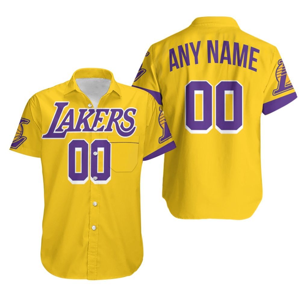 HOT Personalized Los Angeles Lakers 2019 Custom Hawaiian Shirt1
