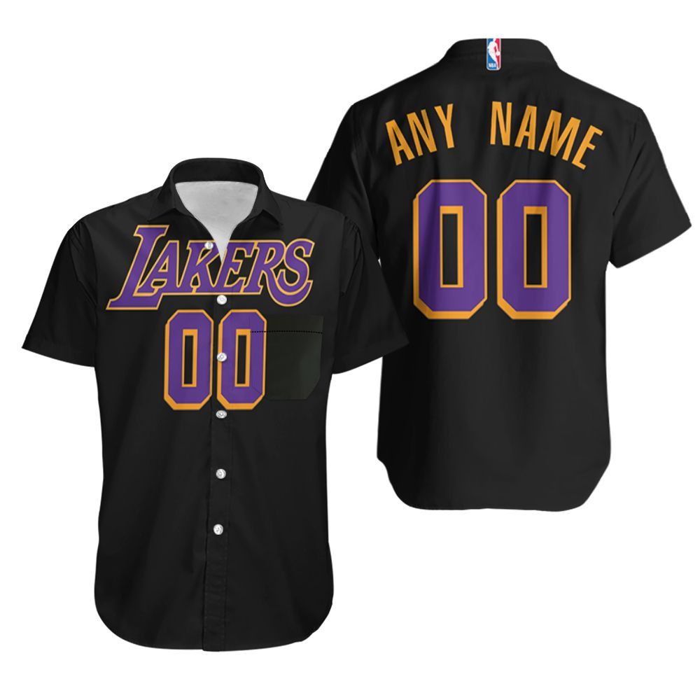 HOT Personalized Los Angeles Lakers 2020-21 Earned Blacks NBA Tropical Shirt2