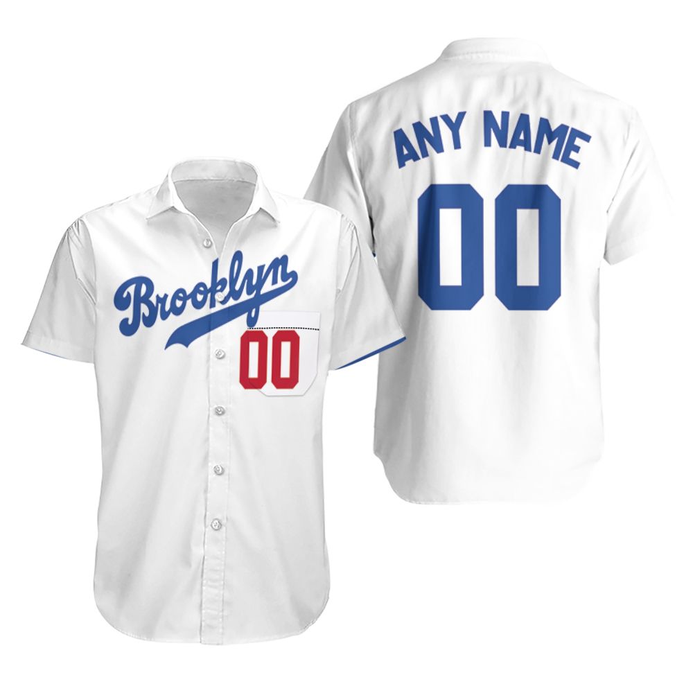HOT Personalized Brooklyn Dodgers 2020 White MLB Tropical Shirt1
