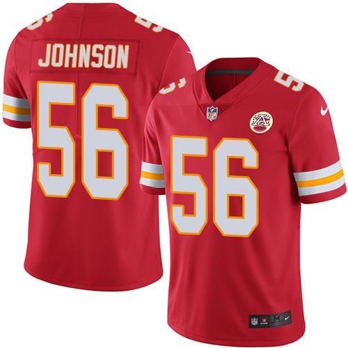 بطي Nike Kansas City Chiefs #56 Derrick Johnson Red Elite Jersey هو هو هو