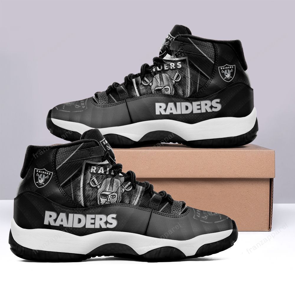 Las vegas raiders air jordan 11 sneakers - high top basketball shoes for fan - air jordan - men us10