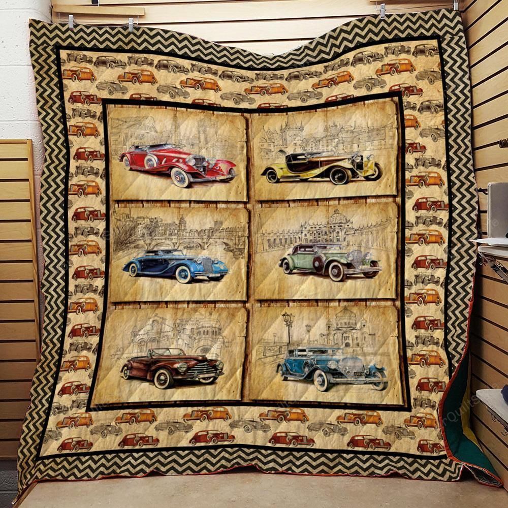 Classic car collection quilt blanket disney poster quilt blanket