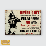 Never quit ...