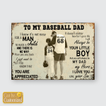 To My Baseball Dad - Love , Your son