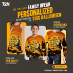 "Be afraid, be very afraid" - Personalized Halloween Family Wear Set