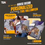 Even a Witch could love Golden Retriever Dog - Halloween House Decoration Personalized Set (Upload your own photo)
