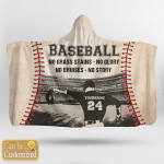 Baseball Pitcher Hooded Blanket